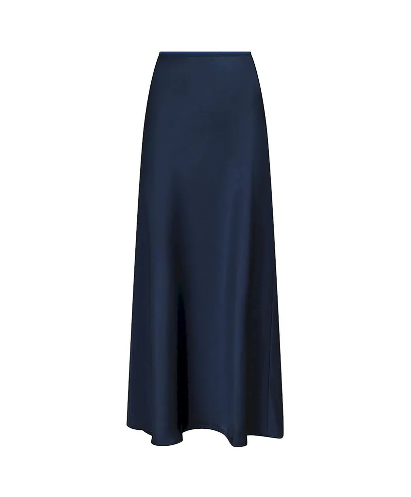 Neo Noir Maxi Rok Vicky Heavy Sateen