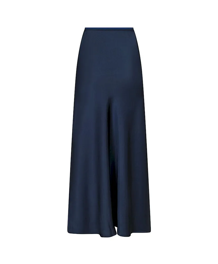 Neo Noir Maxi Rok Vicky Heavy Sateen