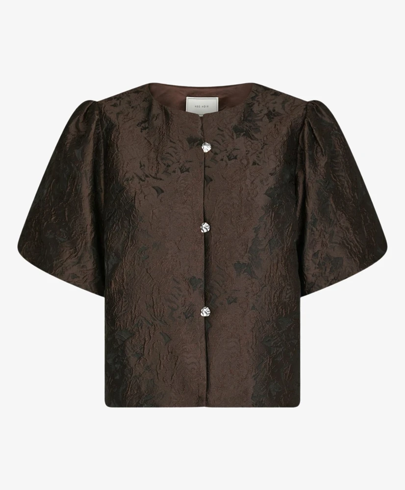 Neo Noir Top Aisa Brocade