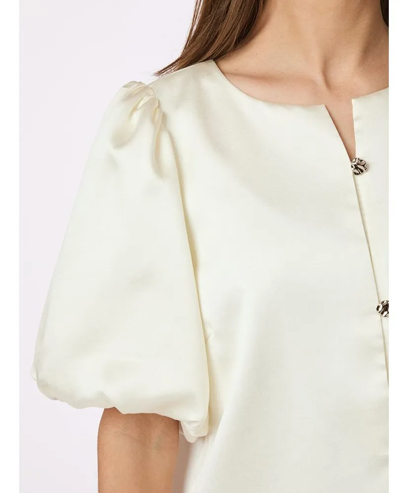 Neo Noir Top Aisa Dull Satin