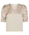 Neo Noir Top Elba Heavy Sateen