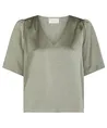 Neo Noir Top Largo Heavy Sateen