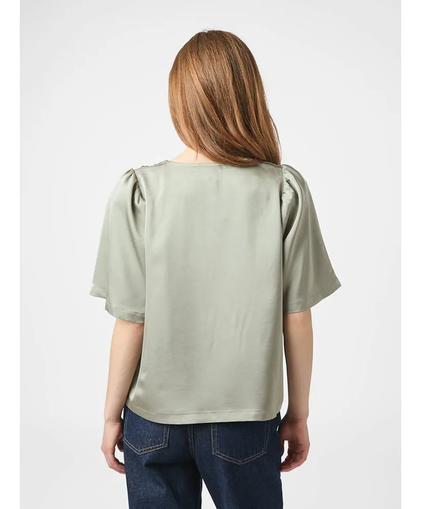 Neo Noir Top Largo Heavy Sateen