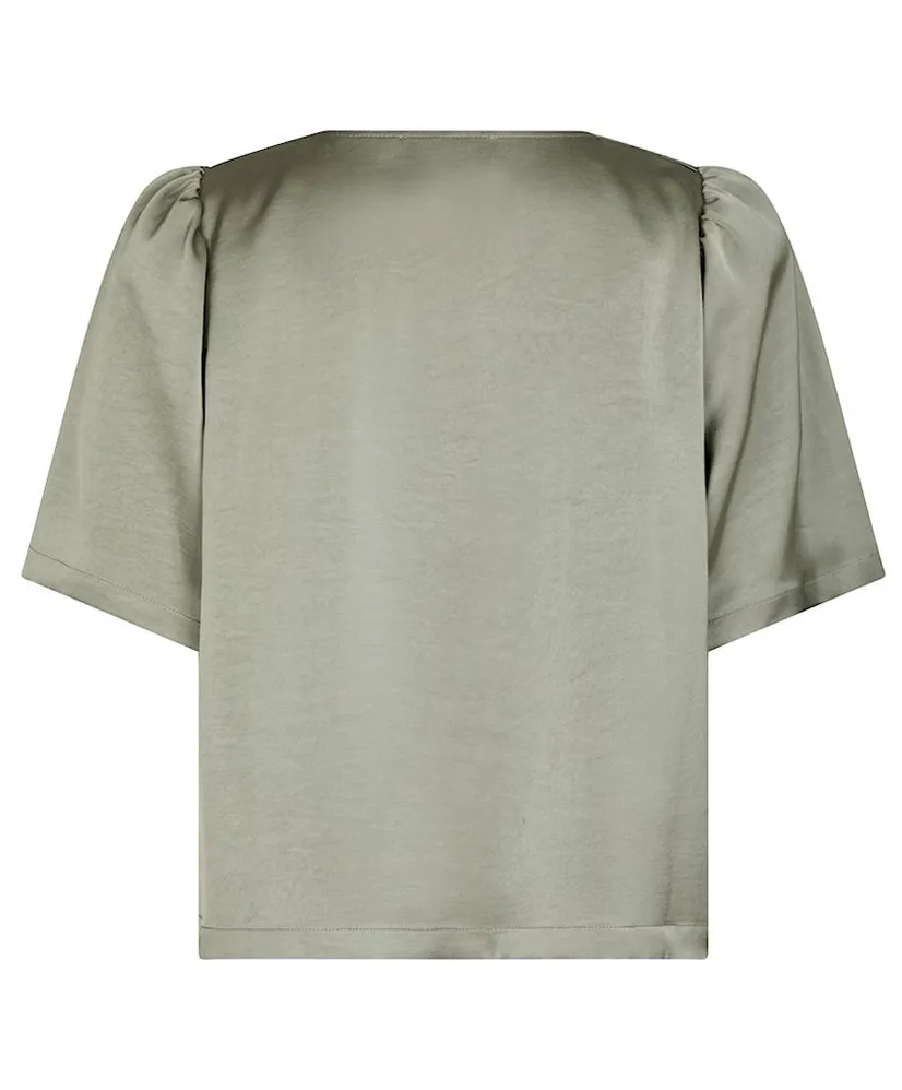 Neo Noir Top Largo Heavy Sateen