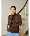 Neo Noir Top Liza Laceflower