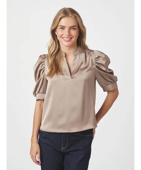 Neo Noir Top Roella Heavy Sateen