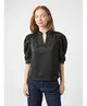 Neo Noir Top Roella Heavy Sateen