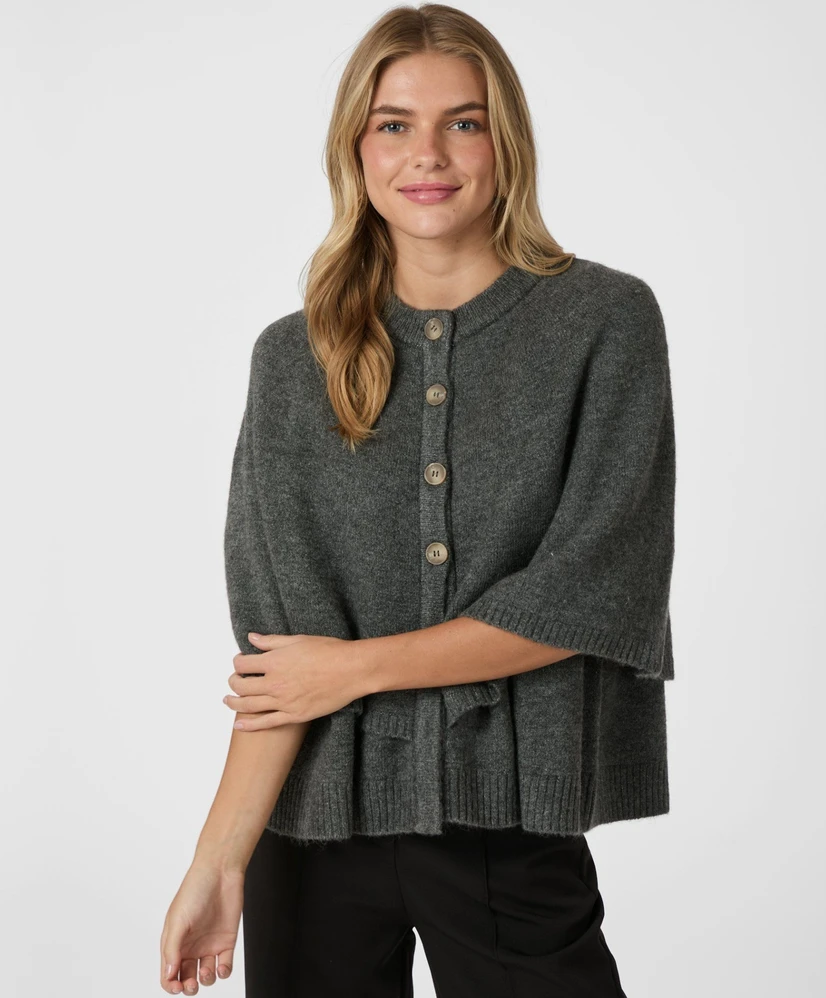 Neo Noir Vest Cape Josei