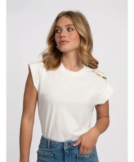 NIKKIE T-shirt Epaulette