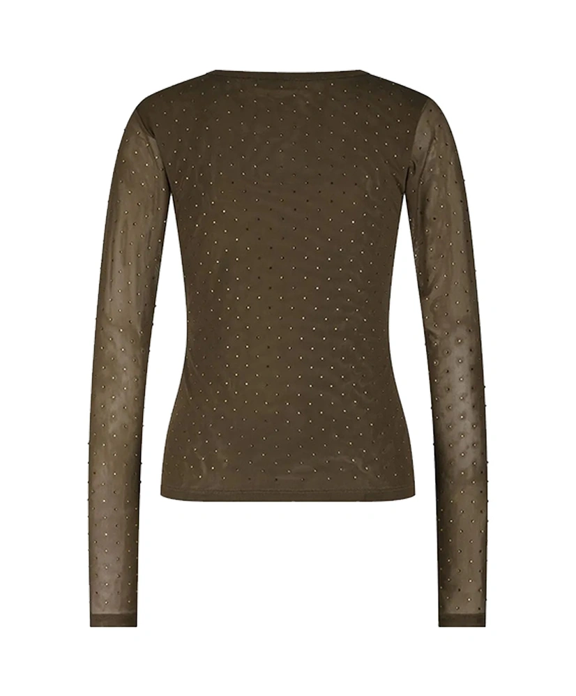 NIKKIE Top Linne Gold