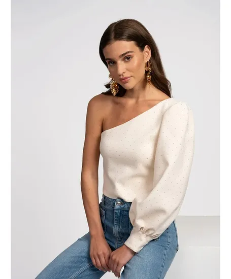 NIKKIE x Anna Nooshin One Shoulder Top Kano