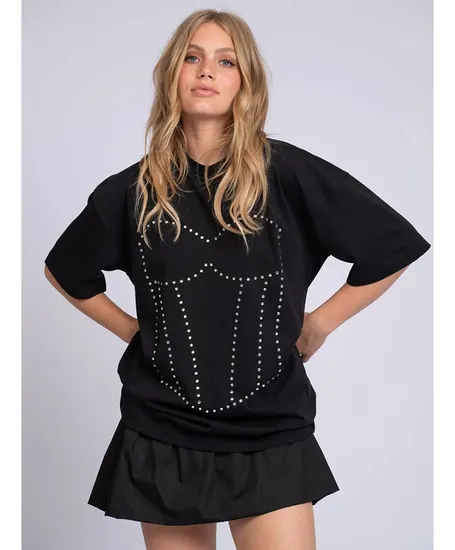 NIKKIE x FRANKA VEDDER T-shirt Strass Bustier
