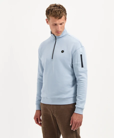No Excess Half Zip Sweater Brushed