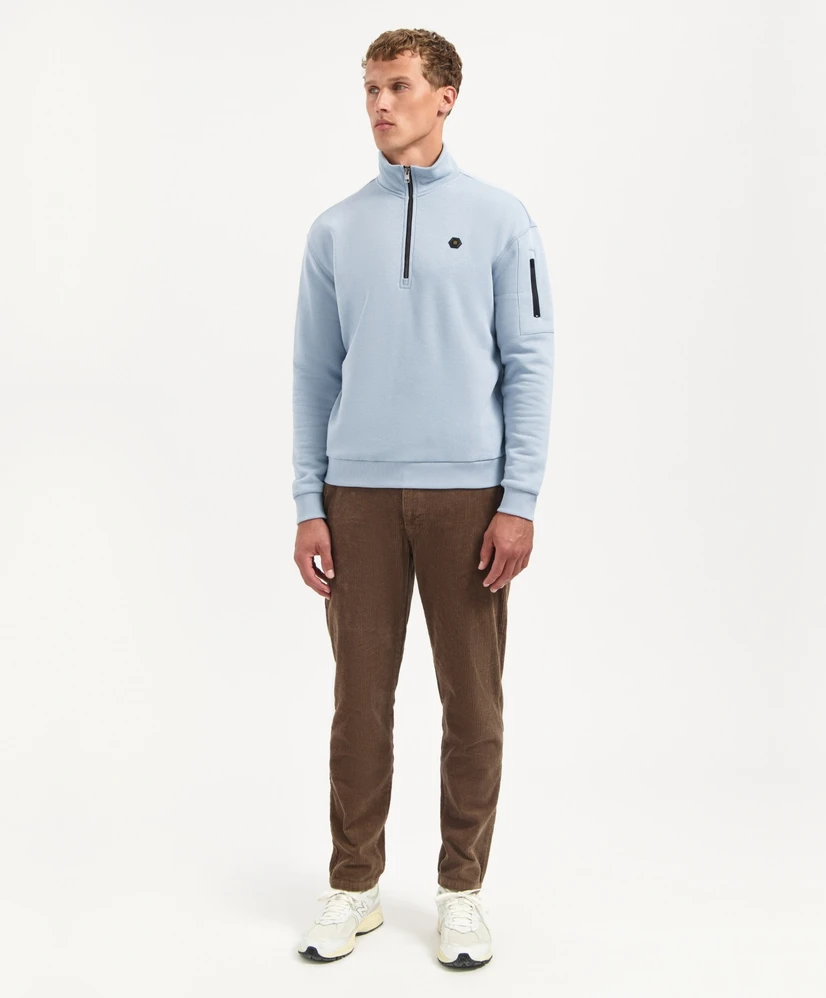 No Excess Half Zip Sweater Brushed