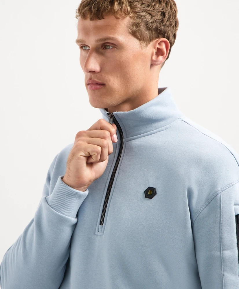 No Excess Half Zip Sweater Brushed