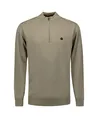 No Excess Half Zip Trui Effen