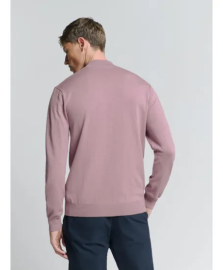 No Excess Half Zip Trui Effen