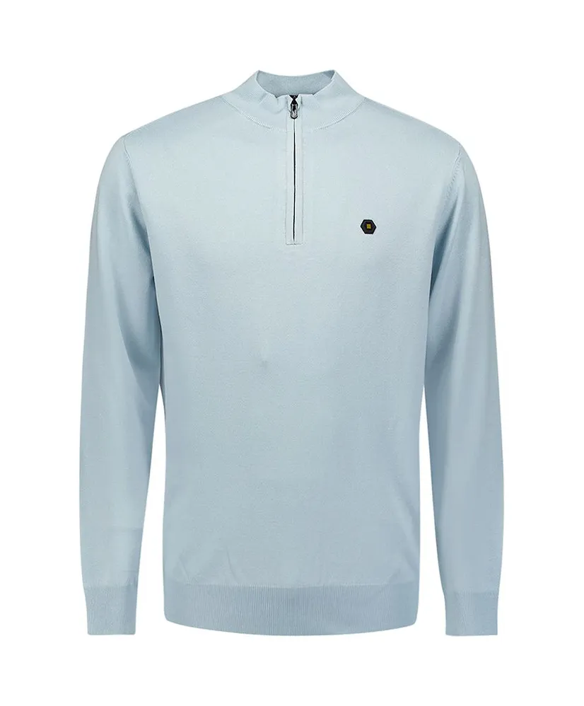 No Excess Half Zip Trui Effen