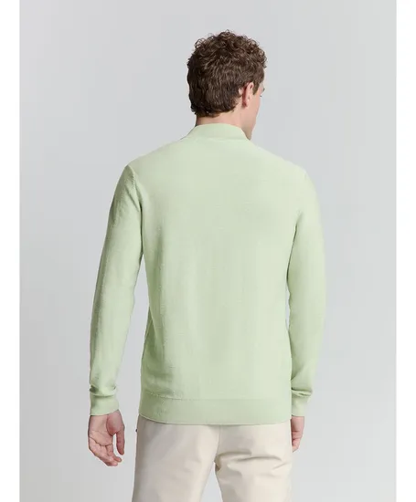No Excess Half Zip Trui Gemêleerd