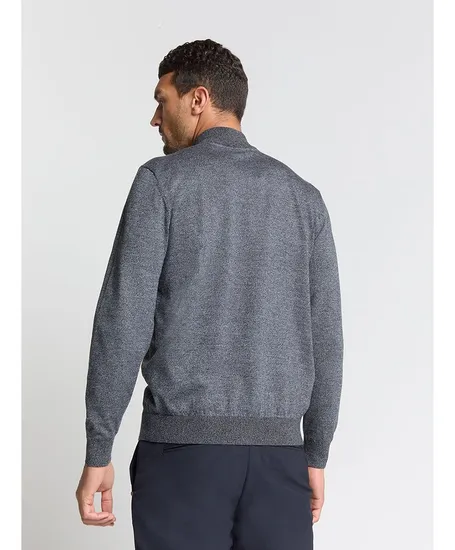 No Excess Half Zip Trui Gemêleerd