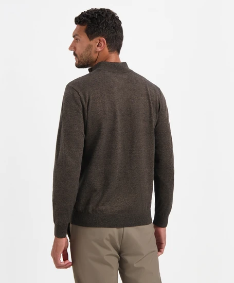 No Excess Half Zip Trui Gemêleerd