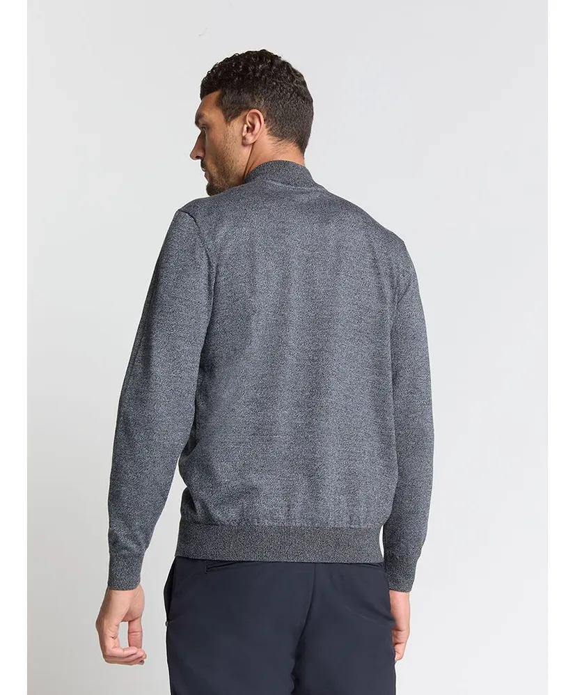 No Excess Half Zip Trui Gemêleerd