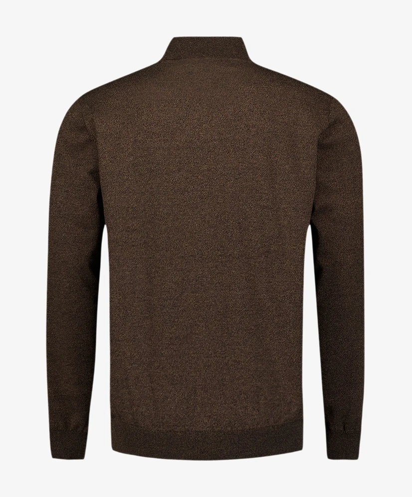 No Excess Half Zip Trui Gemêleerd