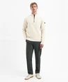 No Excess Half Zip Trui Rib
