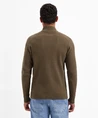 No Excess Half Zip Trui Rib