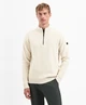 No Excess Half Zip Trui Rib