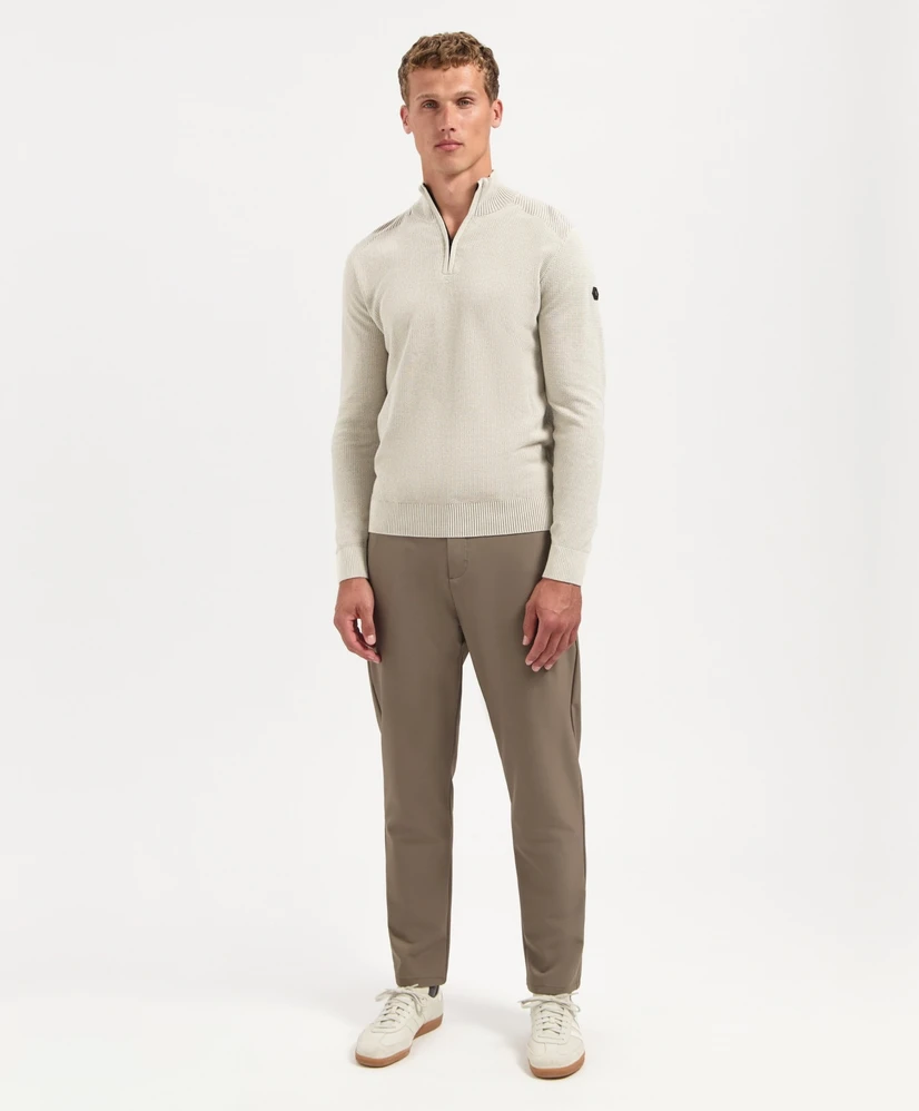 No Excess Half Zip Trui Structure