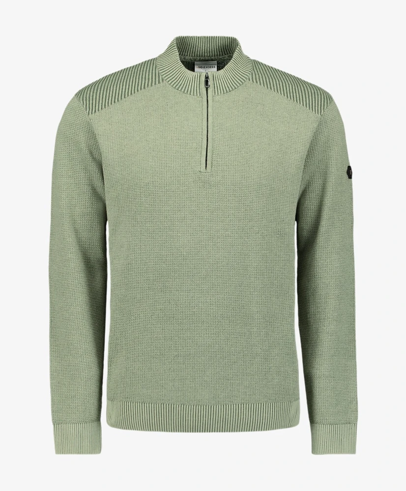 No Excess Half Zip Trui Structure