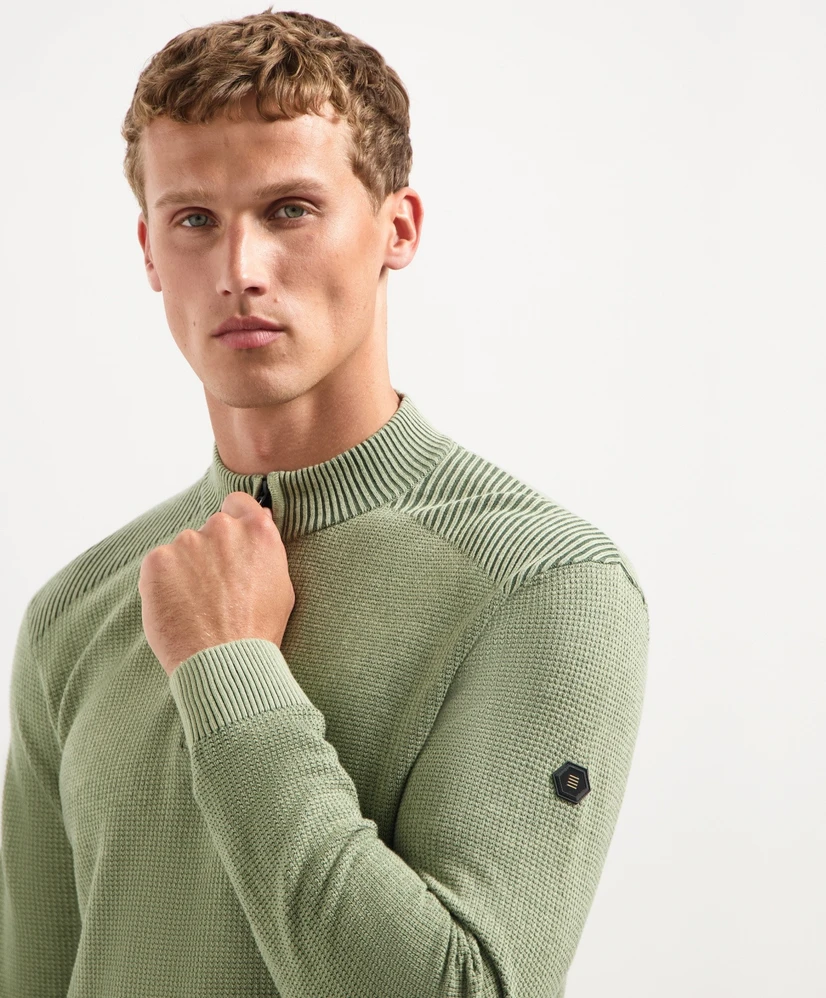 No Excess Half Zip Trui Structure