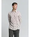 No Excess Overhemd Allover Print Regular Fit