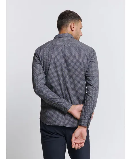 No Excess Overhemd Allover Print Regular Fit