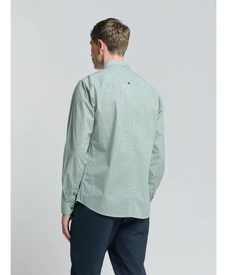 No Excess Overhemd Allover Print Regular Fit