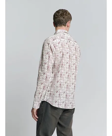 No Excess Overhemd Allover Print Regular Fit