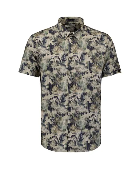 No Excess Overhemd Allover Print Regular Fit