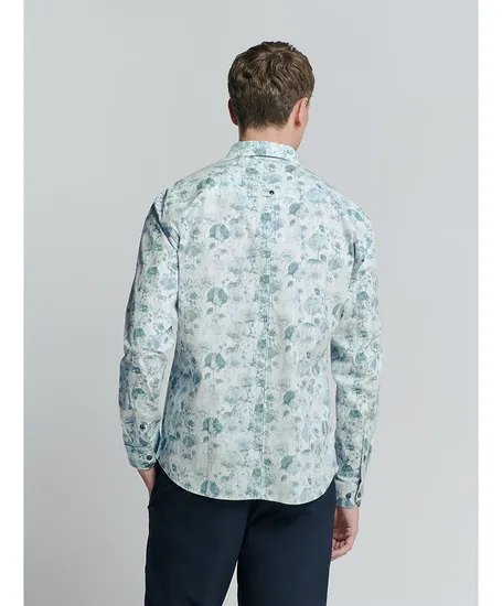 No Excess Overhemd Allover Print Regular Fit