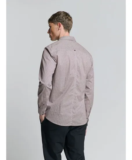 No Excess Overhemd Allover Print Regular Fit