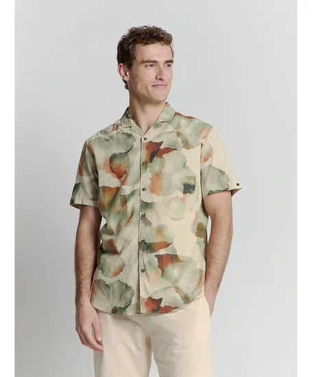 No Excess Overhemd Allover Print Regular Fit