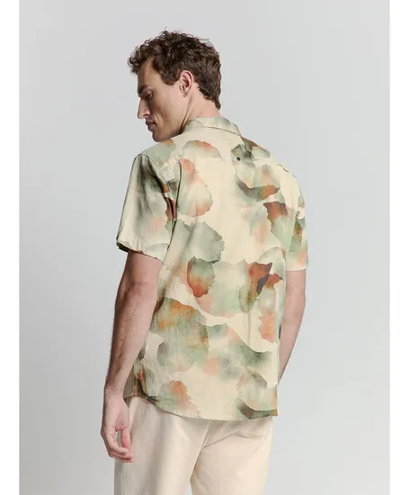 No Excess Overhemd Allover Print Regular Fit