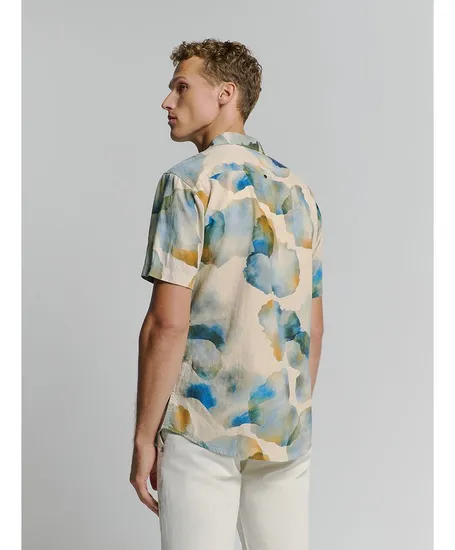 No Excess Overhemd Allover Print Regular Fit