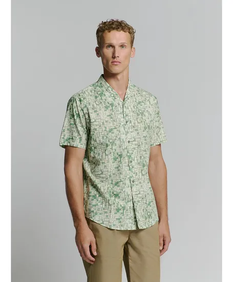 No Excess Overhemd Allover Print Regular Fit