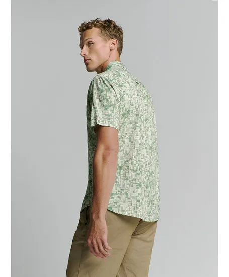 No Excess Overhemd Allover Print Regular Fit