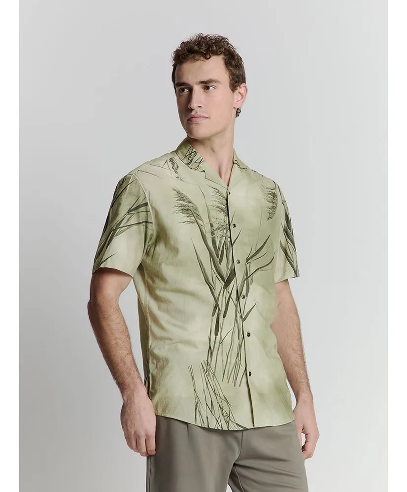 No Excess Overhemd Allover Print Regular Fit