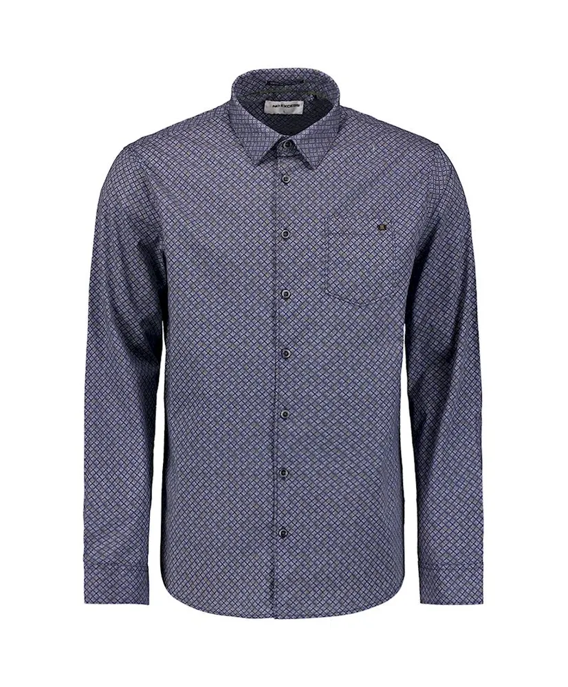 No Excess Overhemd Allover Print Regular Fit
