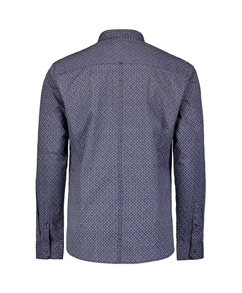 No Excess Overhemd Allover Print Regular Fit