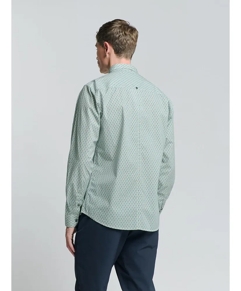 No Excess Overhemd Allover Print Regular Fit