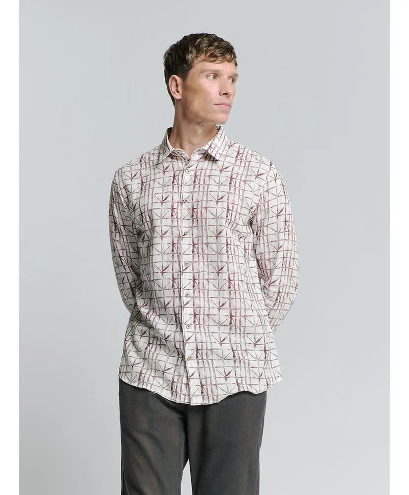 No Excess Overhemd Allover Print Regular Fit